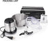 Electric Meat Grinder, 2L Stainless Steel Food Processor, 350W Meat Blender, 4 Sharp Blades, 8 Cups for Vegetables