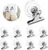 Aufind 8 Packs Suction Cup Clip - Plastic Round Suction Cup Clamp Holder for Hanging Kitchen Bathroom Office Accessories