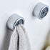6pcs Push Hooks for Towel | Self-Adhesive Kitchen Towel Holder | Round Wall & Door Mounted Hooks for Bathroom Home