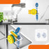 2 Cups/1 MURLONG Sponge Holder Smiley Face,Sink Caddy,Kitchen Organizer with Suction Adhesive Strips,Designed