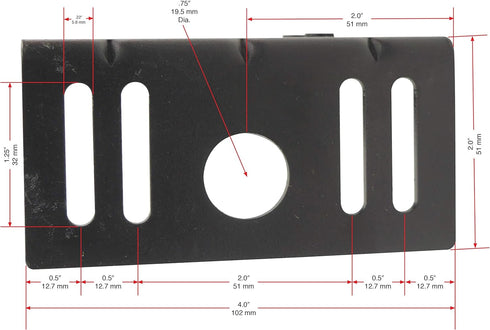 Tech Team Bed Frame Extension Set, 2 Pieces, Hardware Included, Extend Metal Bedframe to Meet Headboard