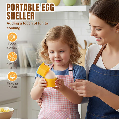 2026 (1, Egg Shell Opener, Upgraded Egg Shell Cutter, Handheld Egg Opener for Hard Boiled Egg, Egg Cracker Tool for Raw