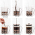 OVENTE French Press Coffee Maker, 34 Ounce, Durable Borosilicate Glass with Stainless Steel Filter Plunger System