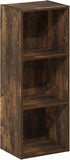 3-Tier 9 12 32, Furinno PASIR Book Shelf, Bookshelf, Bookcase with Open Shelves, x x for Living Room, Bedroom, Home