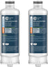 Crystala Filters Replacement for DA97-17376B Water Filter, NSF 42 Compatible with Samsung Models (2 Pack)