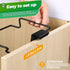 Holder,2 Pack HNYYZL Trash Bag Trash Bag Holder for Cabinet Door and Cupboards,Stainless Steel,Black,Plastic Bag Holder