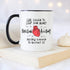 YouNique Designs Cute Enough to Stop Your Heart Coffee Mug, 11 Ounces, Physician Assistant Gifts (Black Handle)