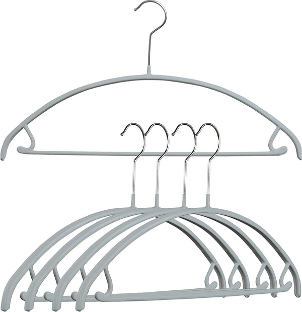 Mawa by Reston Lloyd Non Slip Metal Clothing Hanger, Smooth Shoulder Support with Skirt Hooks, Model 42-U