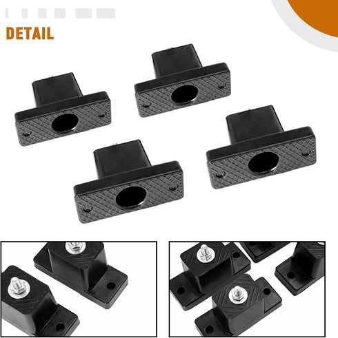 Mini Split Wall Mounting Bracket 4 Pack, Rubber Vibration Isolator for Air Conditioner, Shock Absorbing Pads