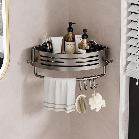 shengtianvdi Shower Caddy Suction Cup, No Drilling Rustproof Bathroom Shower Shelf,Corner Shower Shelves