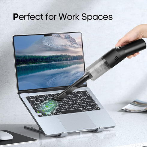 Portable Mini Car Vacuum Cleaner, High Power Cordless Handheld Rechargeable Vacuum Cleaner for Desk V06
