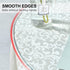 18" 1/4'' (18.11 inch) Tempered Glass Table Top Round Transparent Table Surface Thick Pencil Polished Edge Multipurpose