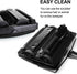 Yocada Carpet Sweeper Cleaner for Home Office, Low Carpets, Pet Hair Dust Scraps Cleaning with Brush (Black)