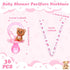 36 Coume Pcs Shower Party Pacifiers Necklace Bear Bottle Acrylic Pacifiers Charm Pacifier Chain for Guests Gender