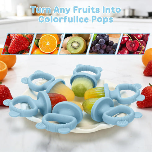 Frozen Silicone Baby Popsicle Molds with Sticks, Mini Popsicles Molds for Babies Breastmilk Popsicle Molds for Teething