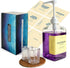 eBun 37oz Glass Mouthwash Pump Dispenser with Cups for Bathroom - Guest