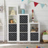Fabric Storage Bins Cubes, Foldable Organizer with Handle, Set of 6, 11x11x11 for Cloth or Accessory Storage
