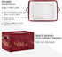 senya Valentine's Day Large Storage Basket, Foldable with Handles, Romantic Rose Fabric Organizer Bag