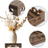 5.43" 5.43" Wooden Display Stand Base x Square Wood Carved Pedestal Oriental Style Home Decoration for Vase, Flower