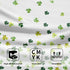 Mweet Set 2, Green Clover Shamrocks Hand Towels of Irish Lucky St. Patrick's Day Microfiber Absorbent Kitchen Bathroom