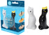 R&M International Set of 2 Black and White Pie Bird Vents