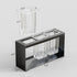 Toothbrush Holders for Bathrooms, Detachable Organizer with 3 Slots, Black Countertop Accessories Storage