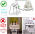 Cushion Washable & Reversible One-Piece Cotton Seat Pad for IKEA High Chair Accessories, Compatible with Antilop (Brown