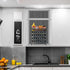 28 Set,Space-Saving Countertop, Skiileor Spice Rack Organizer with Empty Spice Jars,Spice Labels,Chalk pen and Funnel