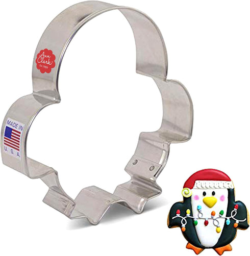 Cute Penguin Cookie Cutter, 4" - Made in USA by Ann Clark