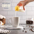 12 Oz 12 kitchentoolz Glass Creamer Bottle Square Glass Milk Bottle with Lids- Glass Bottles with Lids - Milk Container