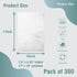 Bell Marque 300 Pack White Dinner Napkins - 2-Ply, 17" Width, 15" Length, 0.1" Height