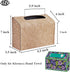 Towel(1-Carved Hennaja Leather Cover for Disposable Paper Hand Towel Box, Compatible with Kleenex Paper Hand Beige)