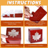 AnyDesign 24Pcs Fall Treat Boxes, 4 Colors Cardboard Box with Maple Leaf Shape Window for Cookie Party Favors