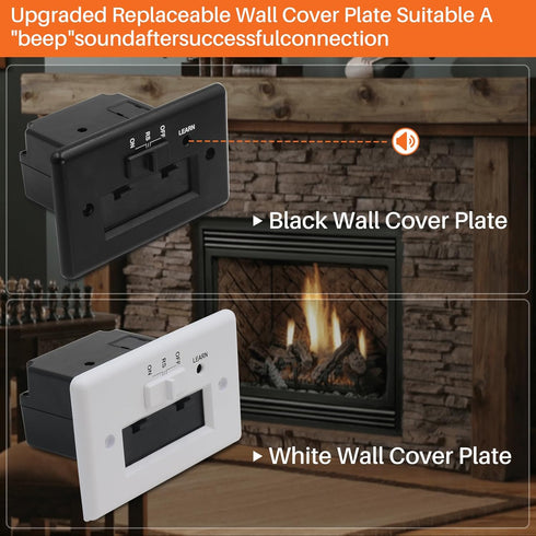 Gas Fireplace Remote Control Kit for Millivolt Valve Appliances, Compatible with Skytech, Ambient, Majestic, and More,