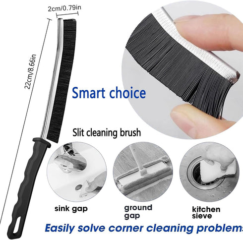 Gap Cleaning Brush Set, 5 Pcs Multifunctional Brushes for Dead Corners of Bathroom Kitchen Tiles and Window Slots