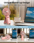 Mini Portable Folding Handheld Fans, USB Rechargeable Personal Fan, 4-speed 3-in-1 Silent Fan for Summer Travel, Kids