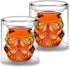 Creative Whisky Sobriety Glasses, 150ml Flask Carafe for Wine, Bourbon, Liquor, Vodka, Scotch - 2 pcs Gifts for Men