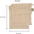 Reusable Organic Cotton Mesh Produce Bags - 100% Cotton, Durable, Washable with Tare Weight & Drawstring, 6 Sizes (2L,