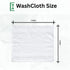 Set 48 Pack 12x12 Inches (12 12, 48) GOLD TEXTILES Premium White Washcloths - | - Ultra Soft, Highly Absorbent - Cotton