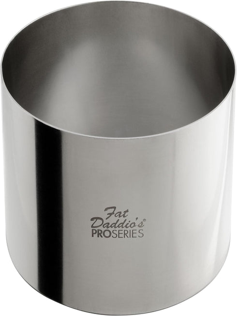 Fat Daddio's Stainless Steel Round Cake & Pastry Ring, 4 x 3 Inch