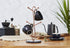 JEmarble Mug Holders with Copper Plated Standing (Black) Countertop Mug Tree, Coffee Mugs & Tea Cup Storage Rack