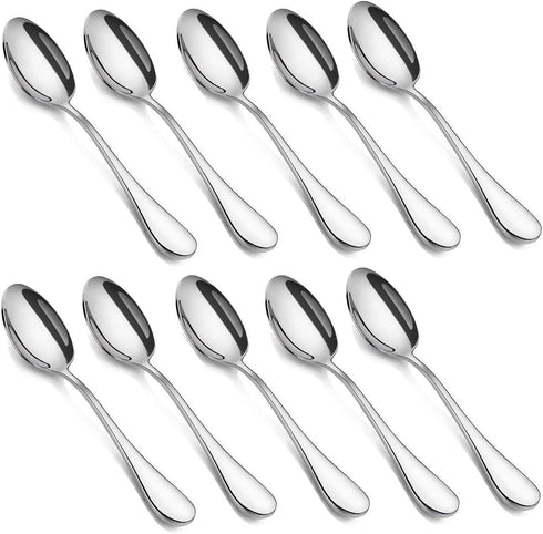 10-piece Demitasse Espresso Spoons - 4.5 Inches Stainless Steel Mini Coffee Spoons