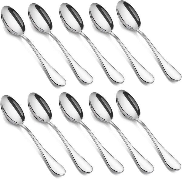 10-piece Demitasse Espresso Spoons - 4.5 Inches Stainless Steel Mini Coffee Spoons