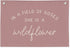 Wheatwin Girls Room Decor, Wildflower Nursery Decor, In a Field Full of Roses