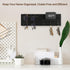 Decorative Key Holder for Wall, Entryway Shelf with Hooks, Key Hanger with 3 Hooks, Organizes Keys, Dog Leash,