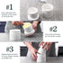 DOWAN French Butter Dish for Countertop, Ceramic Keeper with Lid and Waterline, Housewarming Gift, White