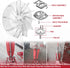 Plastic Impeller Fan, Vacuum Cleaner Replacement Fan for Eureka Sanitaire Upright Vac Models SC886 SC887