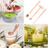 Luxiv 3 in 1 Candle Snuffer Set, 3P Candle Accessory Set with Wick Trimmer, Snuffer, Dipper, Gift Package, Rose Gold