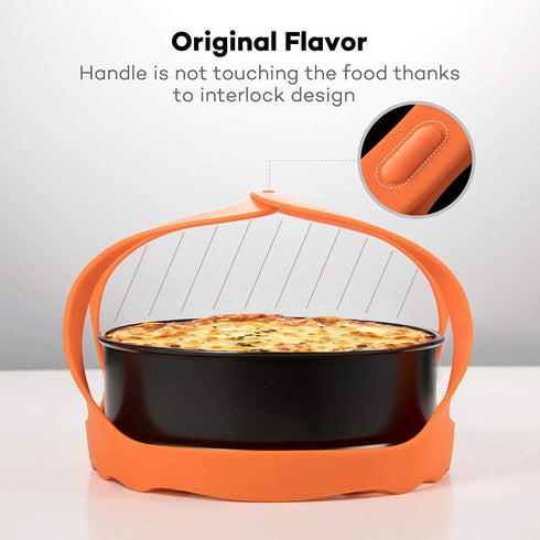 Silicone Bakeware Sling by SiCheer - Pressure Cooker Sling Compatible with Instant Pot 3 Qt and Other Cookers