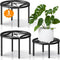 TOSKING 3-Pack Plant Stands - Heavy Duty Low Plant Stand, No Assembly